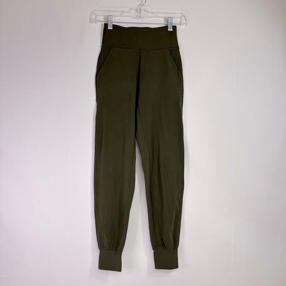 Lululemon Olive Green Align High Rise Jogger Leggings Size 2 OO0788
